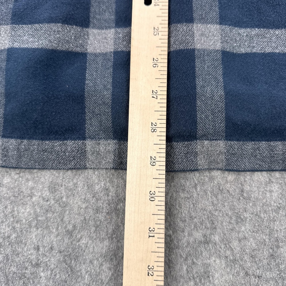 Polo Ralph Lauren Ski Camp Shirt Mens Large Blue Gray Plaid Flannel  Long Sleeve - Picture 8 of 9